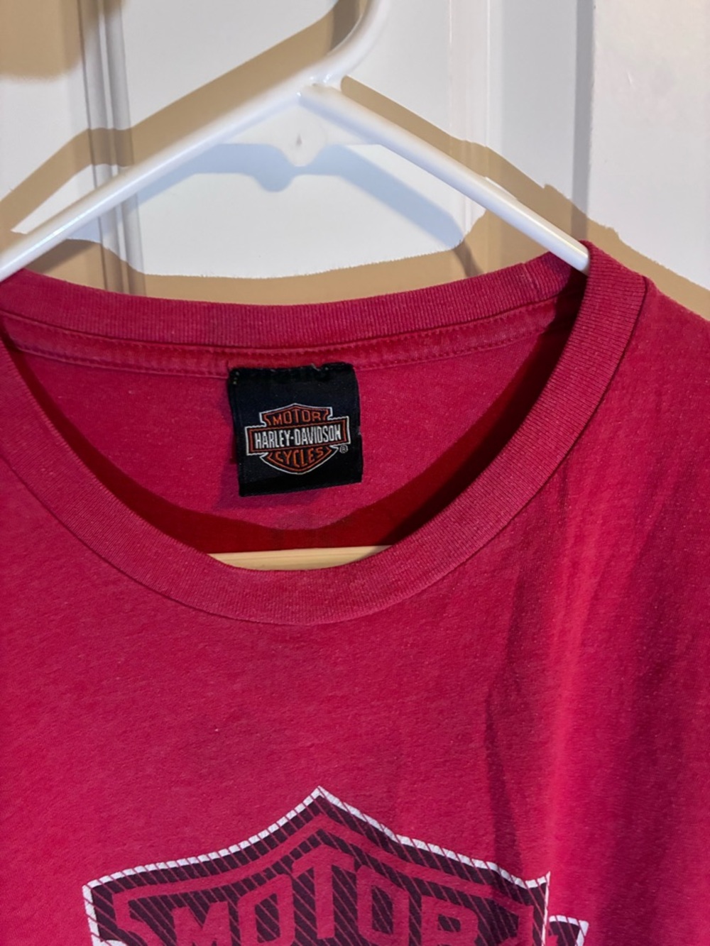 Harley-Davidson Men’s Magenta Logo Short Sleeve Tee Washington DC - Picture 2 of 3